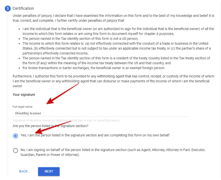 Google AdSense Me Tax Information Submit कैसे करें
